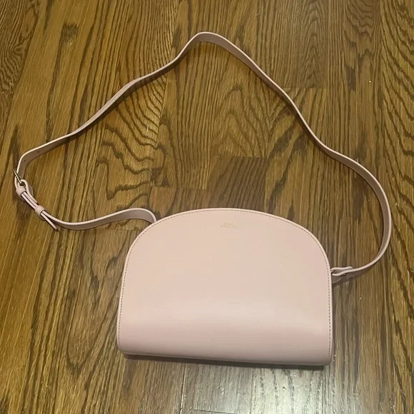 A.P.C. Pink Leather Crossbody Bag - Picture 3 of 11